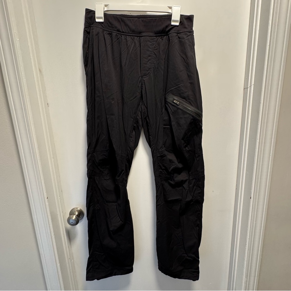 Lululemon Men’s Studio Drawstring Athletic Pants Size Large Black Stretch Dance